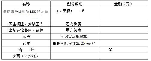 LED显示屏租赁价格多少钱？包含哪些费用